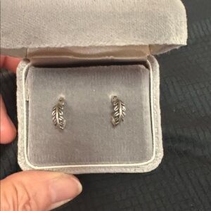 Silver Leaf Earrings